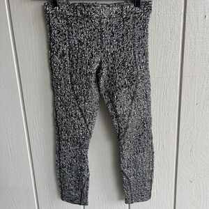 Faith Connexion Silver Brocade Crop Leggings Size 38 US 6